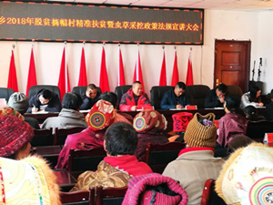 “三个讲清”开展虫草采集前法制宣传活动